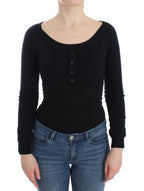 Ermanno Scervino Black Cashmere Cardigan Sweater