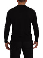 Dolce & Gabbana Black Cashmere Button Down Cardigan Sweater