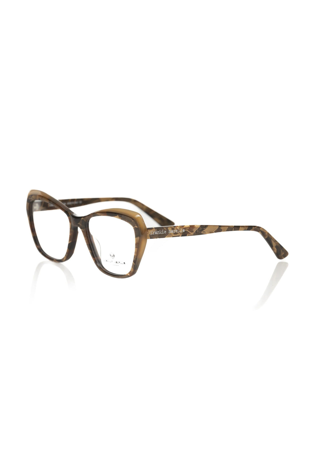 Frankie Morello Beige Acetate Women Eyeglass Frame