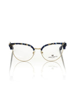 Frankie Morello Blue Metallic Women's Eyeglass Frame