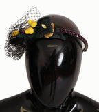 Dolce & Gabbana Purple Crystal Diadem Headband Lemons Sicily Tiara - Maison Luxe