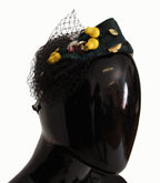 Dolce & Gabbana Purple Crystal Diadem Headband Lemons Sicily Tiara - Maison Luxe