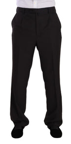 Domenico Tagliente Gray Polyester Single Breasted Formal Suit