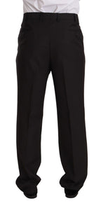 Domenico Tagliente Gray Polyester Single Breasted Formal Suit