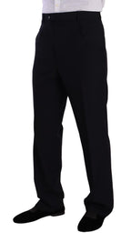 Domenico Tagliente Blue Polyester Single Breasted Formal Suit