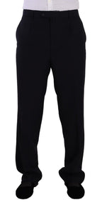 Domenico Tagliente Blue Polyester Single Breasted Formal Suit