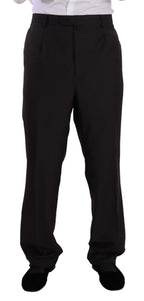 Domenico Tagliente Gray Polyester Single Breasted Formal Suit