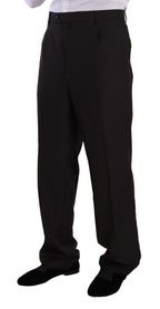 Domenico Tagliente Gray Polyester Single Breasted Formal Suit