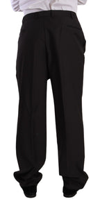 Domenico Tagliente Gray Polyester Single Breasted Formal Suit