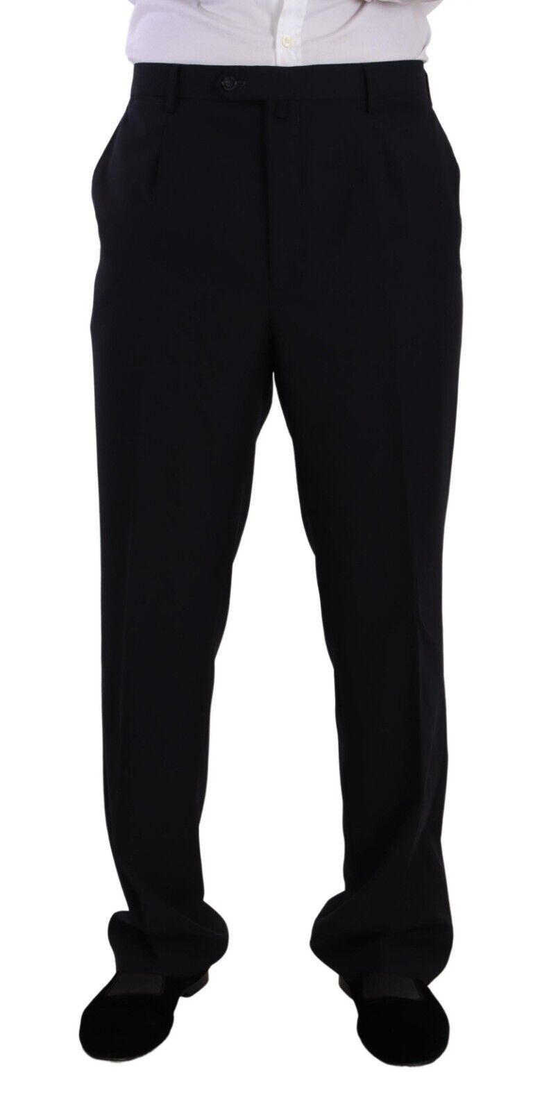 Domenico Tagliente Blue Polyester Single Breasted Formal Suit