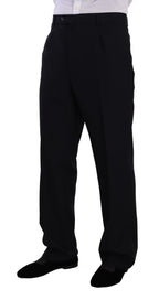 Domenico Tagliente Blue Polyester Single Breasted Formal Suit