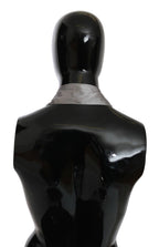 Ermanno Scervino Metallic Silver Silk Neck Wrap Shawl Scarf - Maison Luxe