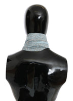 Ermanno Scervino Light Blue Bandana Wrap Shawl Foulard Scarf - Maison Luxe