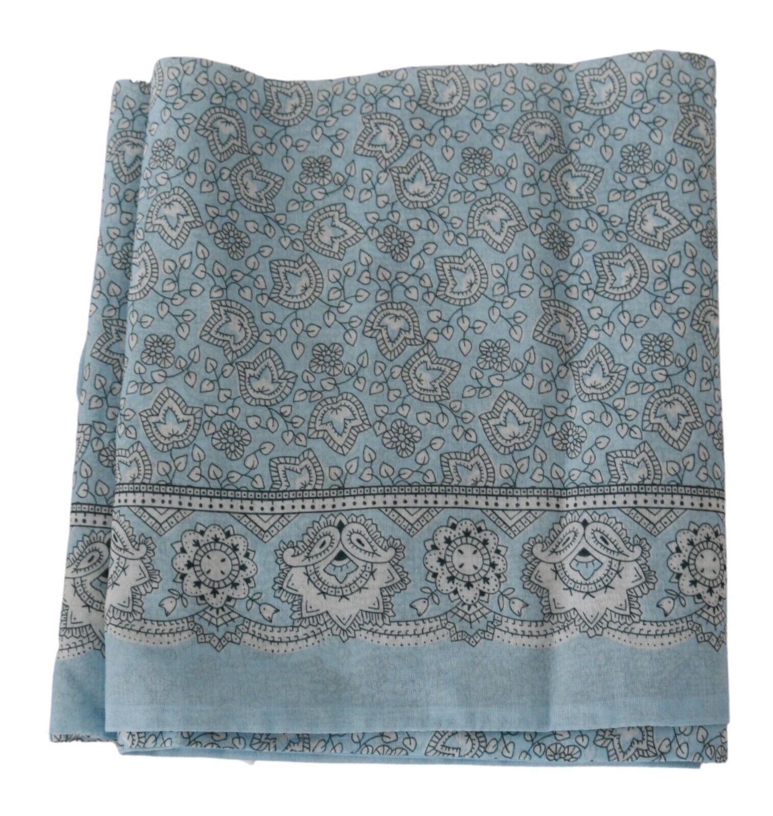 Ermanno Scervino Light Blue Bandana Wrap Shawl Foulard Scarf - Maison Luxe