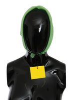 Versace Apple Green Linen Square Foulard Head Wrap Scarf - Maison Luxe