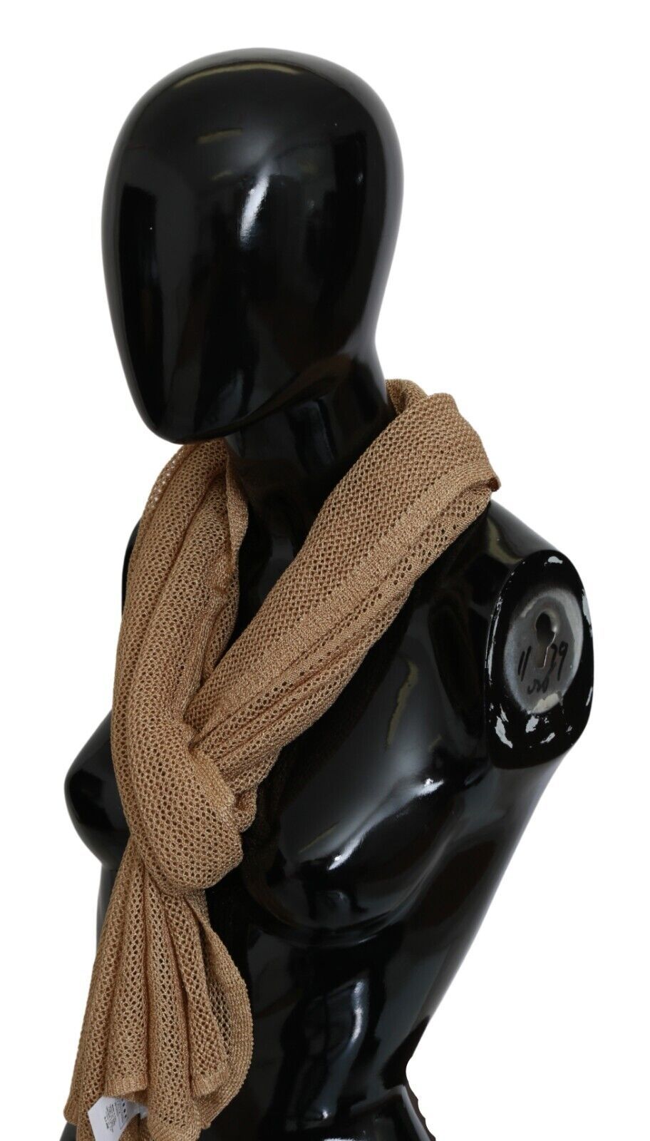 GF Ferre Brown Neck Wrap Winter Shawl Foulard Scarf - Maison Luxe