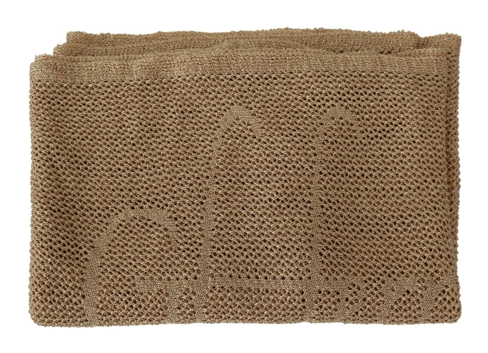 GF Ferre Brown Neck Wrap Winter Shawl Foulard Scarf - Maison Luxe