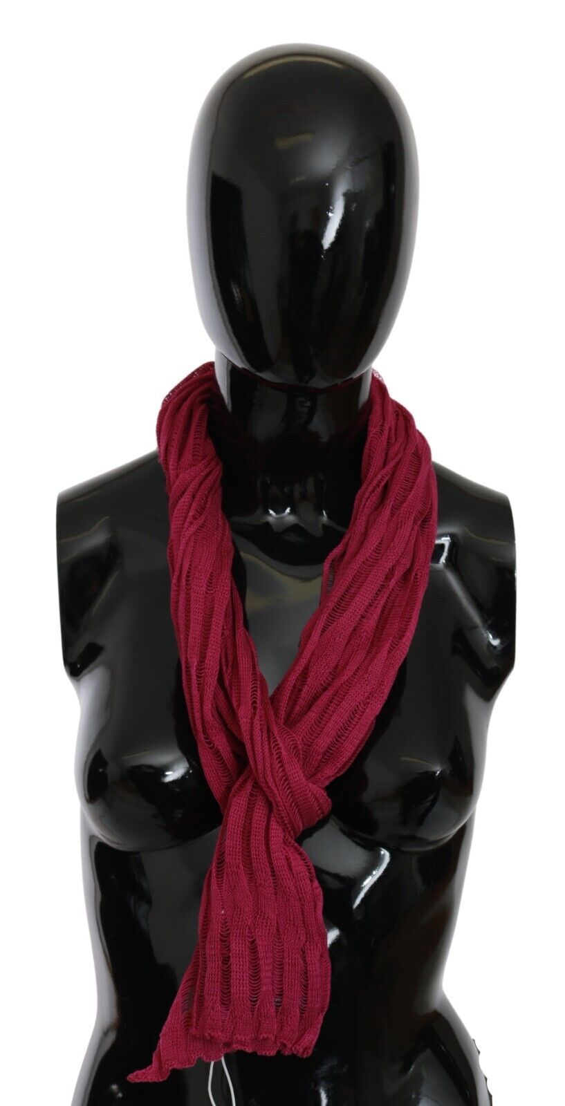 John Galliano Bordeaux Neck Wrap Shawl Foulard Scarf - Maison Luxe