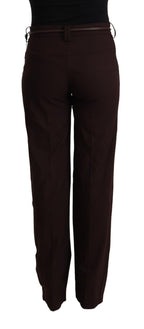 Patrizia Pepe Black High Waist Straight Formal Pants