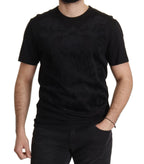Dolce & Gabbana Black DG Baroque Cotton Crewneck T-shirt