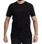 Dolce & Gabbana Black DG Baroque Cotton Crewneck T-shirt