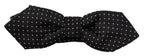 Dolce & Gabbana Black White Polka Dot Adjustable Neck Papillon Bow Tie - Maison Luxe