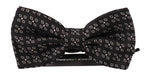 Dolce & Gabbana Black White Polka Dot 100% Silk Neck Papillon Tie - Maison Luxe