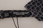 Dolce & Gabbana Black White Round 100% Silk Neck Papillon  Tie - Maison Luxe