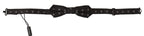 Dolce & Gabbana Black White Polka Dot 100% Silk Neck Papillon Tie - Maison Luxe