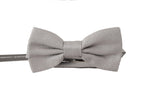 Dolce & Gabbana Gray 100% Silk Adjustable Neck Papillon Tie - Maison Luxe
