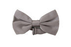Dolce & Gabbana Gray 100% Silk Adjustable Neck Papillon Tie - Maison Luxe