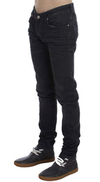 Acht Gray Cotton Stretch Slim Fit Jeans