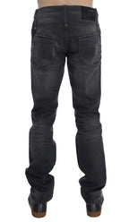 Acht Gray Cotton Regular Low Fit Jeans