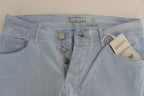 Acht Blue Cotton Stretch Low Waist Fit Jeans