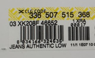 Acht Blue Cotton Stretch Low Waist Fit Jeans