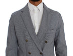 Master Coat Blue Double Breasted Regular Fit Blazer