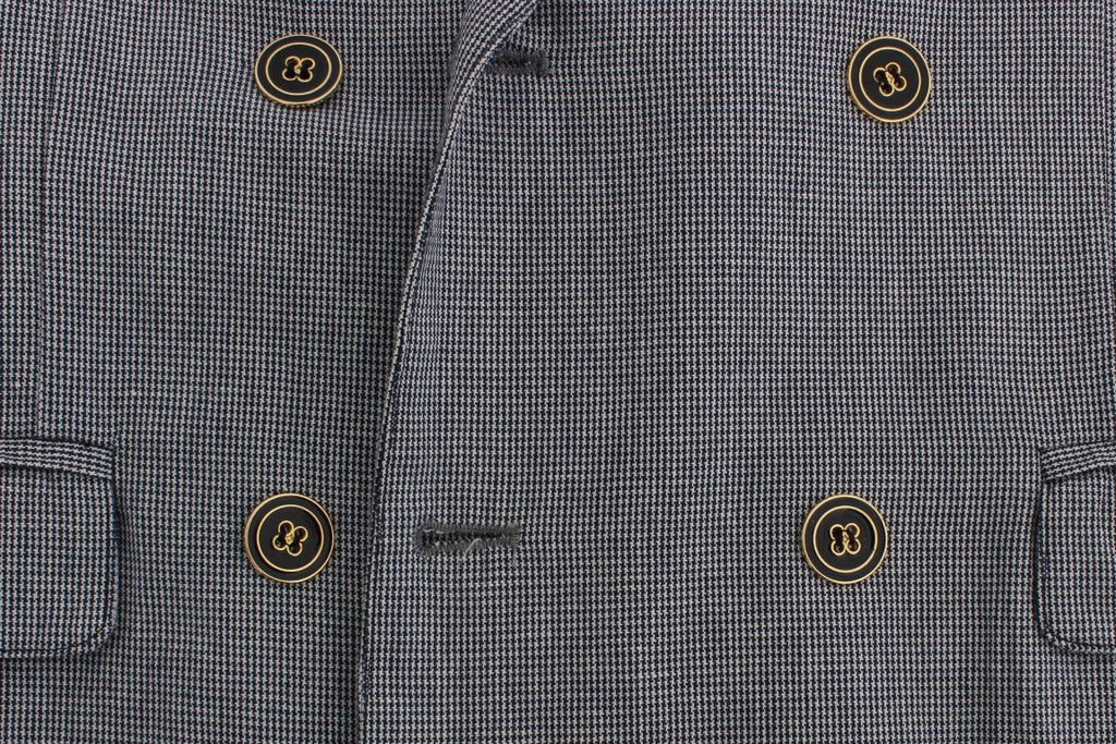 Master Coat Blue Double Breasted Regular Fit Blazer