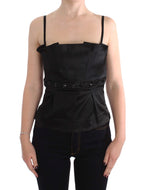 Exte Black Tank Party Evening Top Blouse
