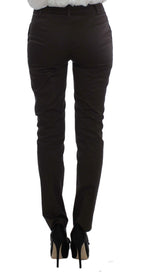 Exte Brown Stretch Two Button Suit