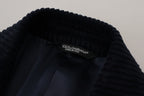 Dolce & Gabbana Black Cotton Cardigan Long Coat Men Jacket