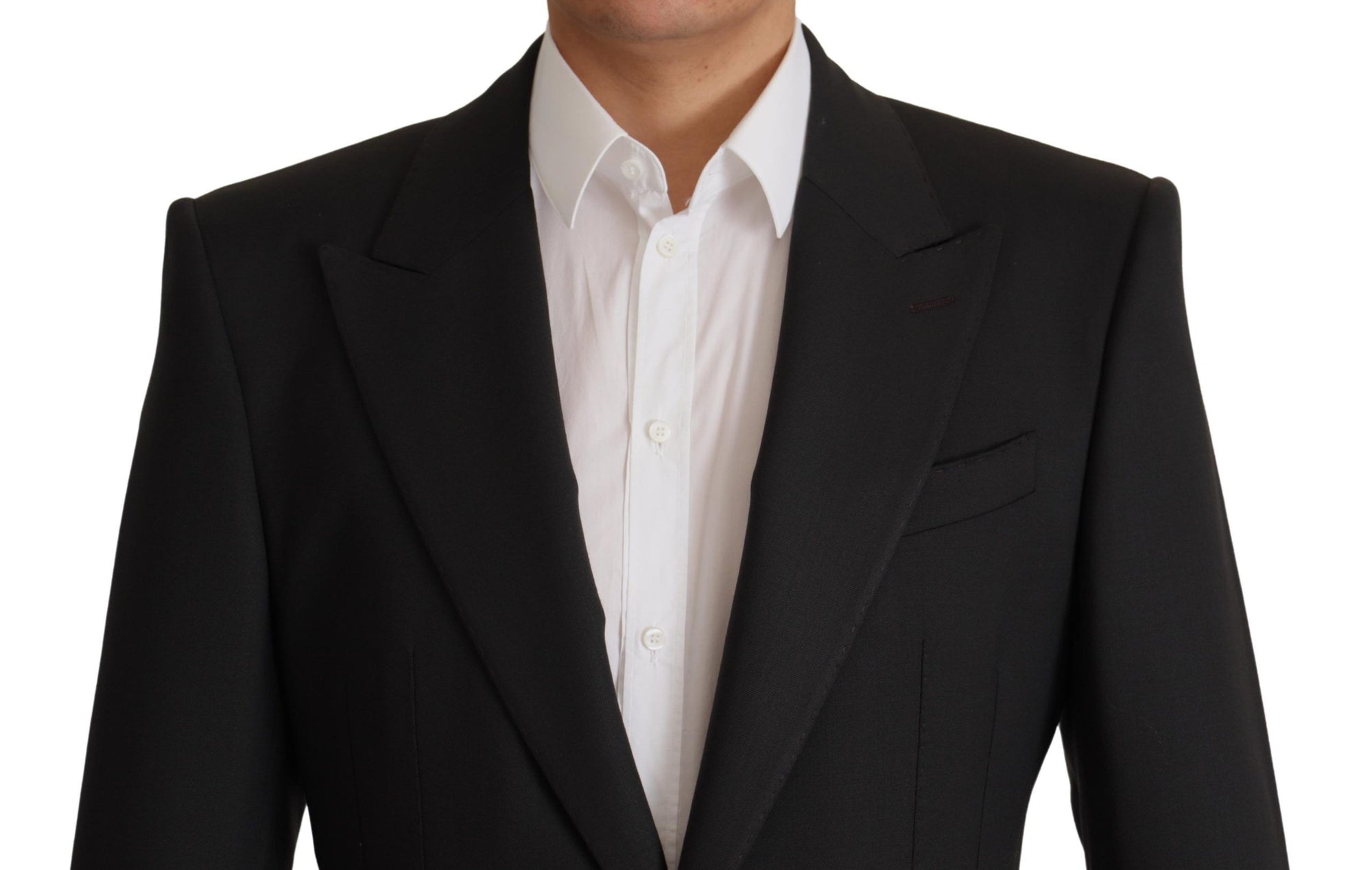 Dolce & Gabbana Black Wool Single Breasted Blazer v