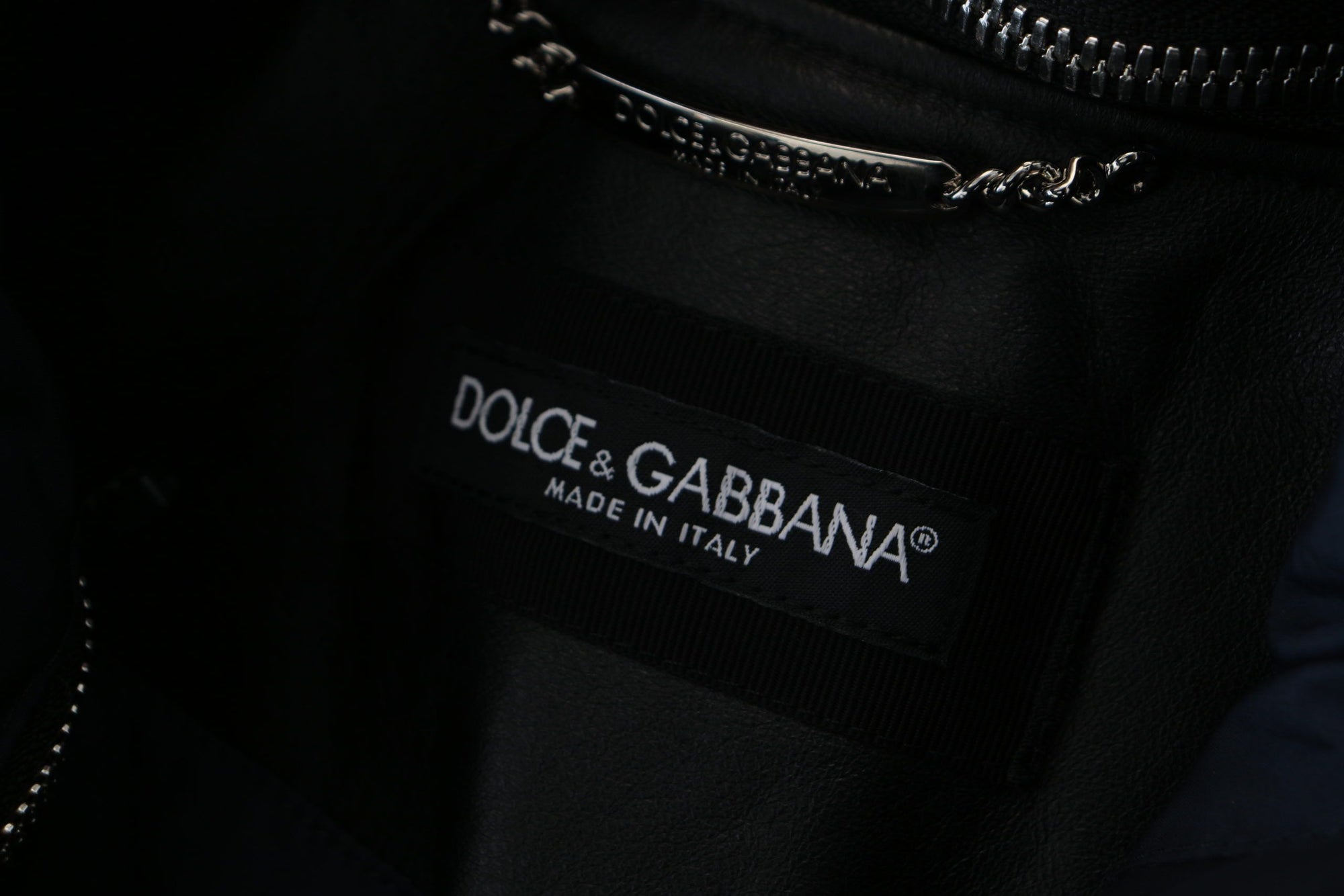Dolce & Gabbana Black Polyester Hooded Blouson Coat Jacket