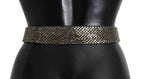 Dolce & Gabbana Crystal Buckle Sequined Waist Belt