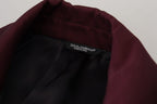 Dolce & Gabbana Bordeaux Polyester Double Breasted Jacket