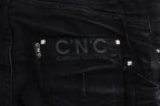 Costume National Black Cotton Slouchy Slims Fit Jeans