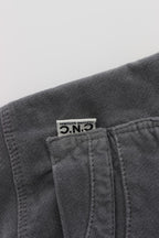 Costume National Gray Cotton Super Slim Corduroys Jeans