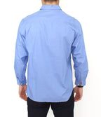 Ermanno Scervino Blue Cotton Dress Classic Fit Shirt