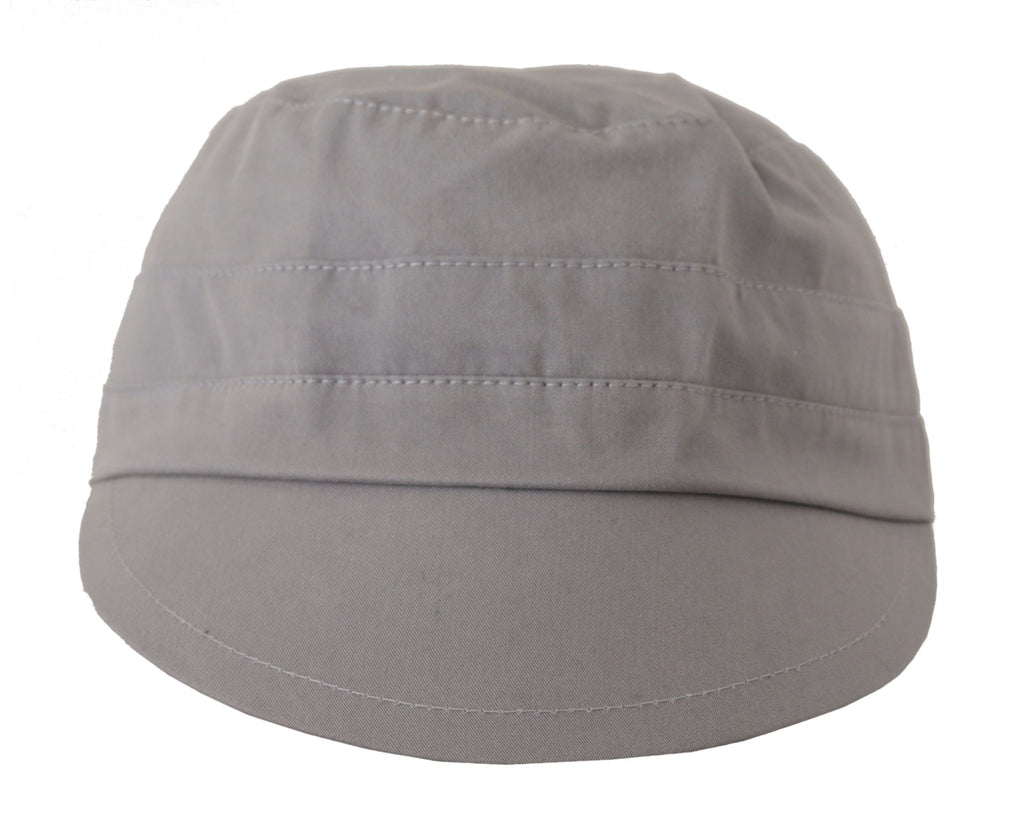 Dolce & Gabbana Gray Newsboy Cap Men Capello Cotton Hat - Maison Luxe