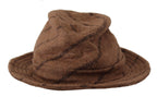 Dolce & Gabbana Brown Fedora Striped Print Summer Hat - Maison Luxe