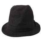 Dolce & Gabbana Gray Virgin Wool Logo Fedora Trilby Cappello Hat - Maison Luxe